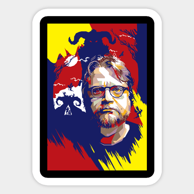 Guillermo Del Toro Sticker by difrats